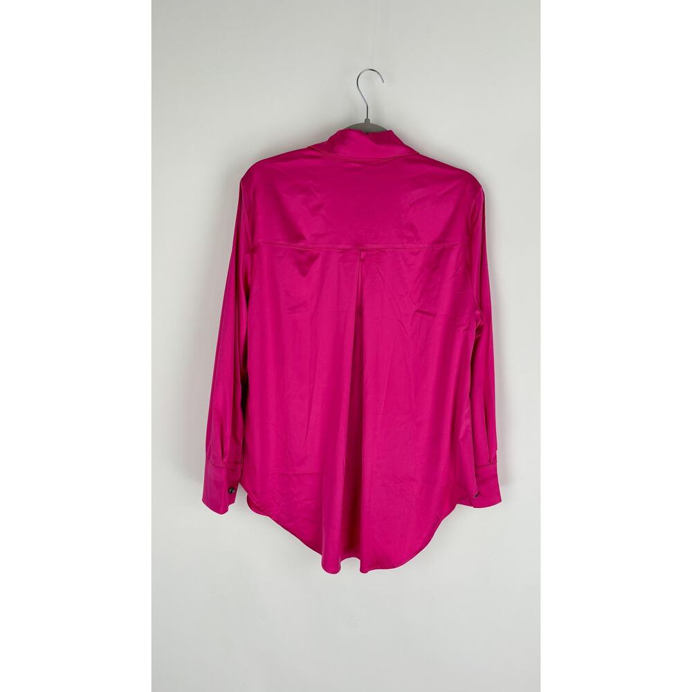 Lane Bryant No Peek Collared Button Front Satin S… - image 6